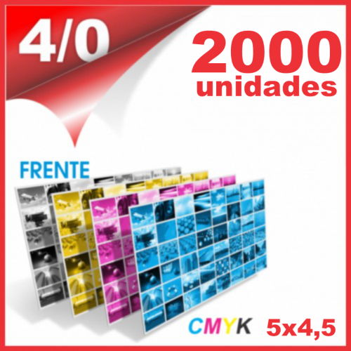 MiniCartão Couchê 250g Verniz UV FR 5x4,5 4x0 2000