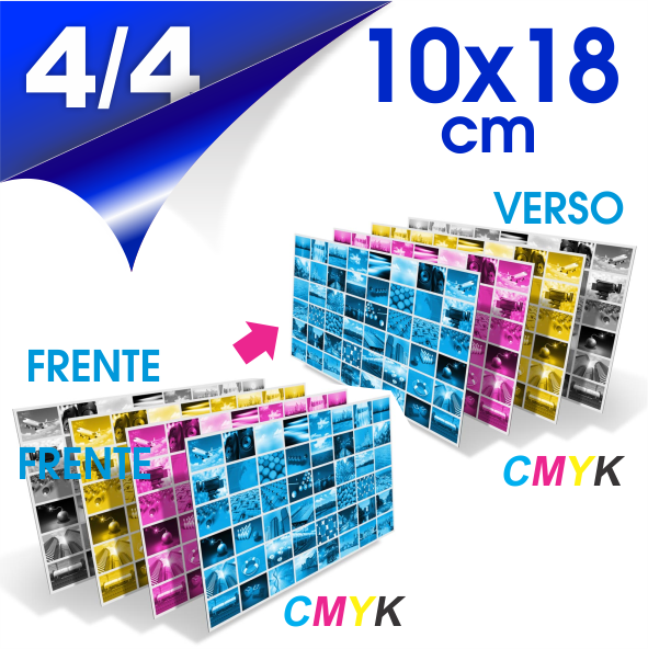 Grande Postal Couchê 250g Verniz UV FR 10x18 4x4 1000