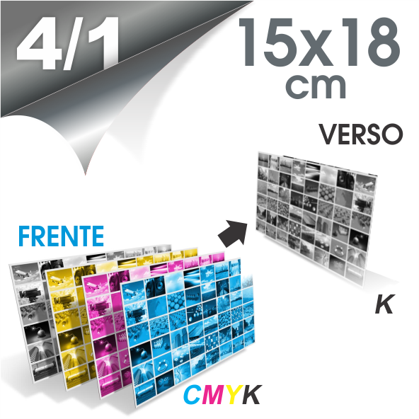 Folder Couchê 250g Verniz UV FR 15x18 4x1 1000