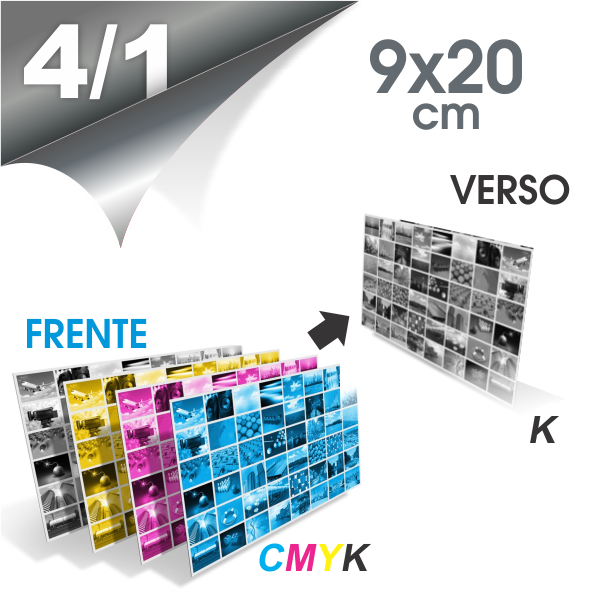 Lâmina Couchê 250g Verniz UV FR 9x20 4x1 1000