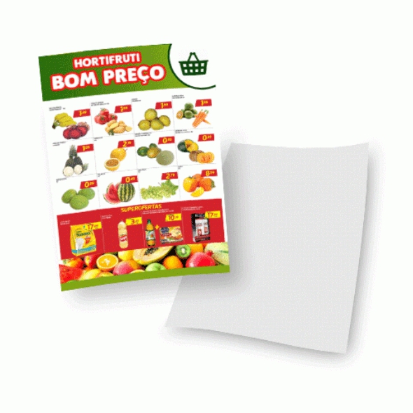    Folheto Couchê 150g PREMIUM | 44x62cm | 4x0 | 5000un