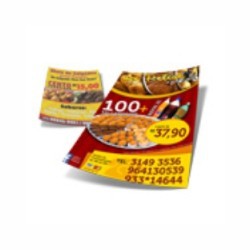   Folheto Couchê 90g PREMIUM | 7x10cm | 4x4 | 10000un