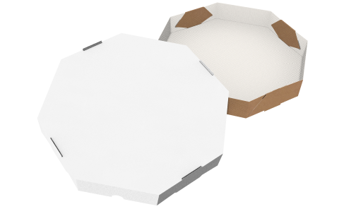 Caixa de Pizza Toda Branca 35cm 500