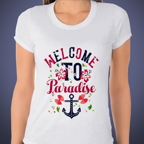 Camisa Feminina Baby Look com Estampa A4 ou A3
