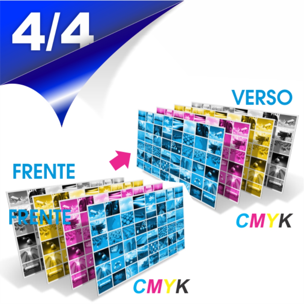 Postal Couchê 300g Verniz UV FR 9x15 4x4 1000