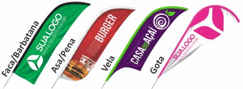 Wind Banner - MINI - Somente Tecido Dupla Face