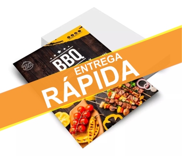 Rapidão Folheto Couchê Brilho 90g 9,3x10cm 4x0 50