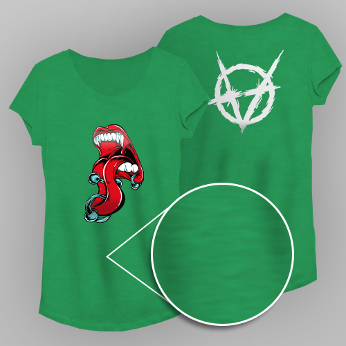 Baby Look Long Estonada - Verde Musgo 4x4