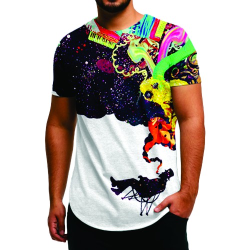 Camisa Longline Curved