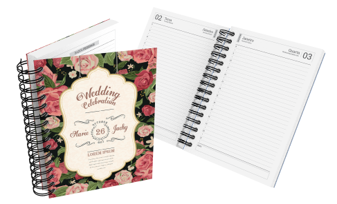 Agenda Diária - Agenda Capa Dura - 4x0 - 15,45x21,6- 100