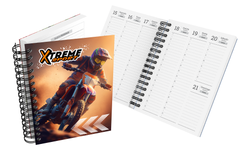 Agenda Semanal - Capa Maleável - Supremo 300g - 4x0 - 15,1x21 - 50