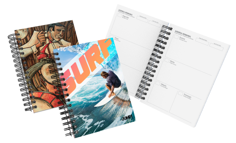 Agenda Planner- Capa Dura - Reciclato 150g - 4x0 - 15,45x21,6 - 100
