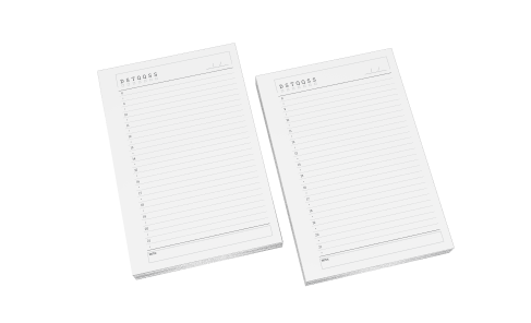 Miolo Agenda Permanente - Sulfite 75g- 1x1 - 14,8x21 - 50