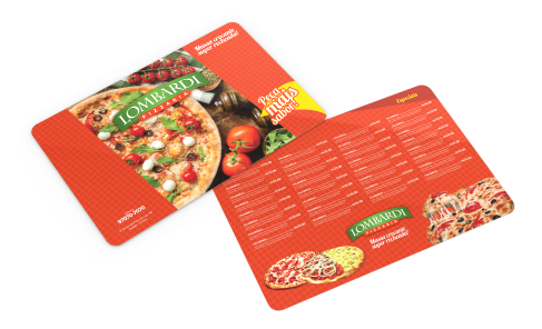 Cardápio PVC Grande - 0,5mm Fosco - 4x4 - 10