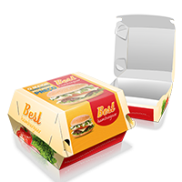        Hamburguer Couchê 300g 17,6x35 - 4x0 500 unid (Média)