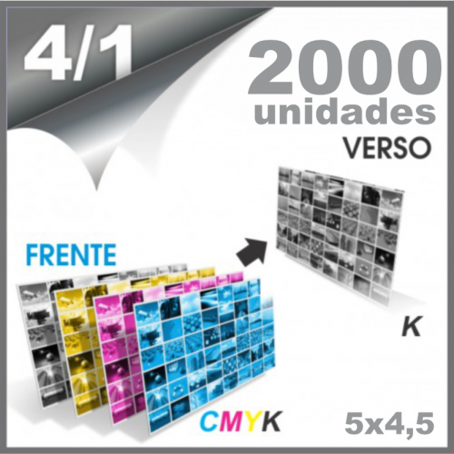 MiniCartão Couchê 300g Verniz UV FR 5x4,5 4x1 2000