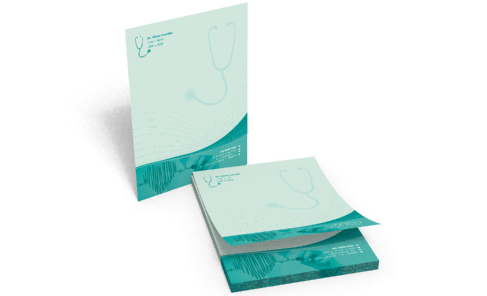 Receituário com 100 folhas Sulfite 120g 