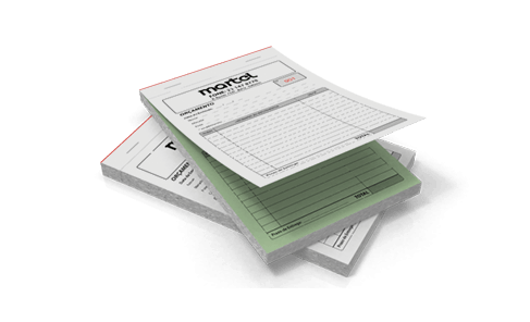 Talão Numerado Autocopiativo com 3 vias